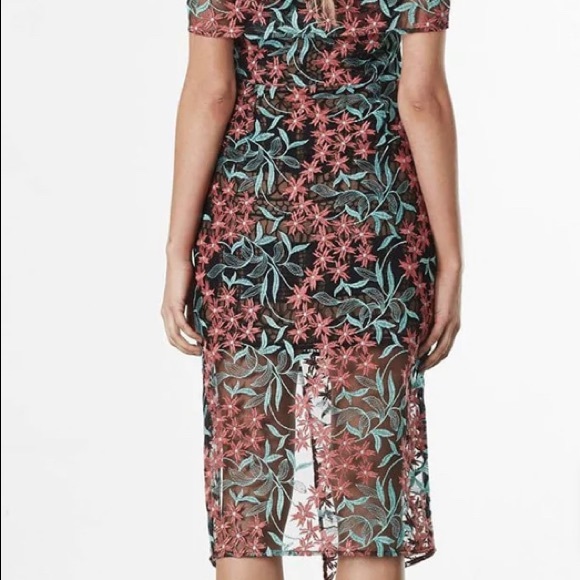 ELLIATT Creation Midi Dress in Embroidered Floral womens dress - size S - Picture 2 of 6